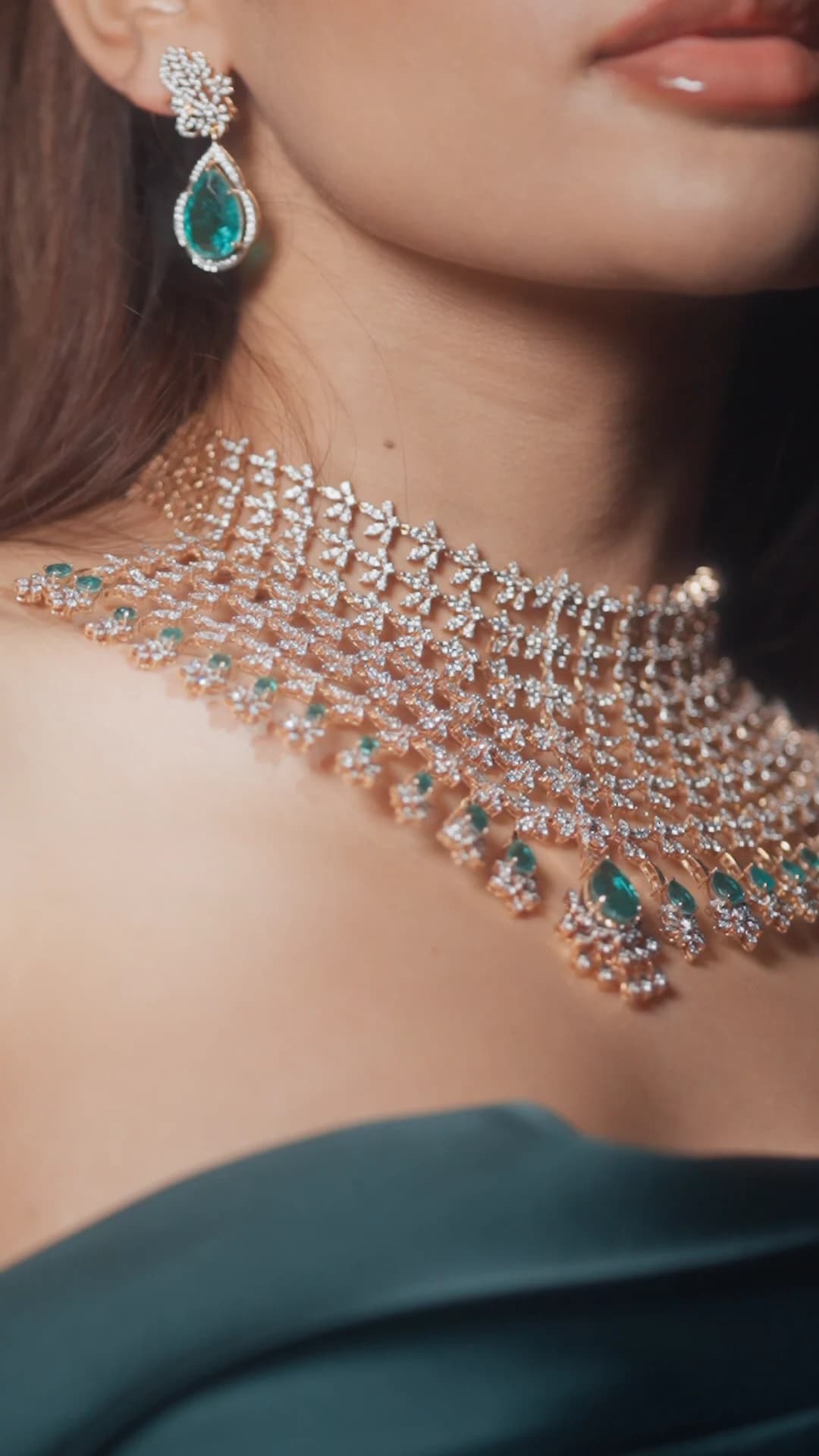 Jewellery in close detail, a still from the Sancheti Gems film